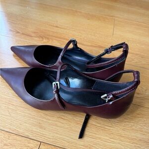ZARA New Burgundy Women's Heels 37, 6.5